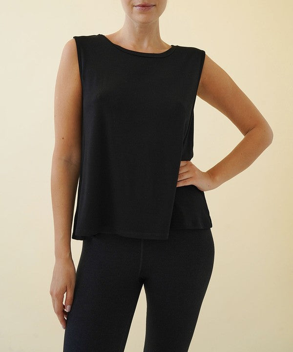Fabina Bamboo Muscle Sleeveless Top