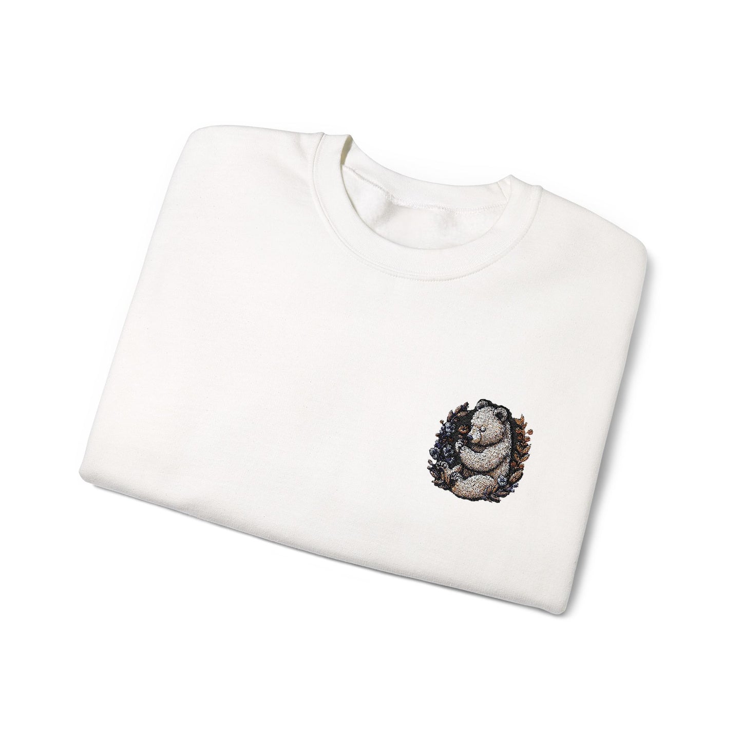 Custom Embroidered Sweatshirt Cozy Panda Crewneck Personalized Sweatshirt