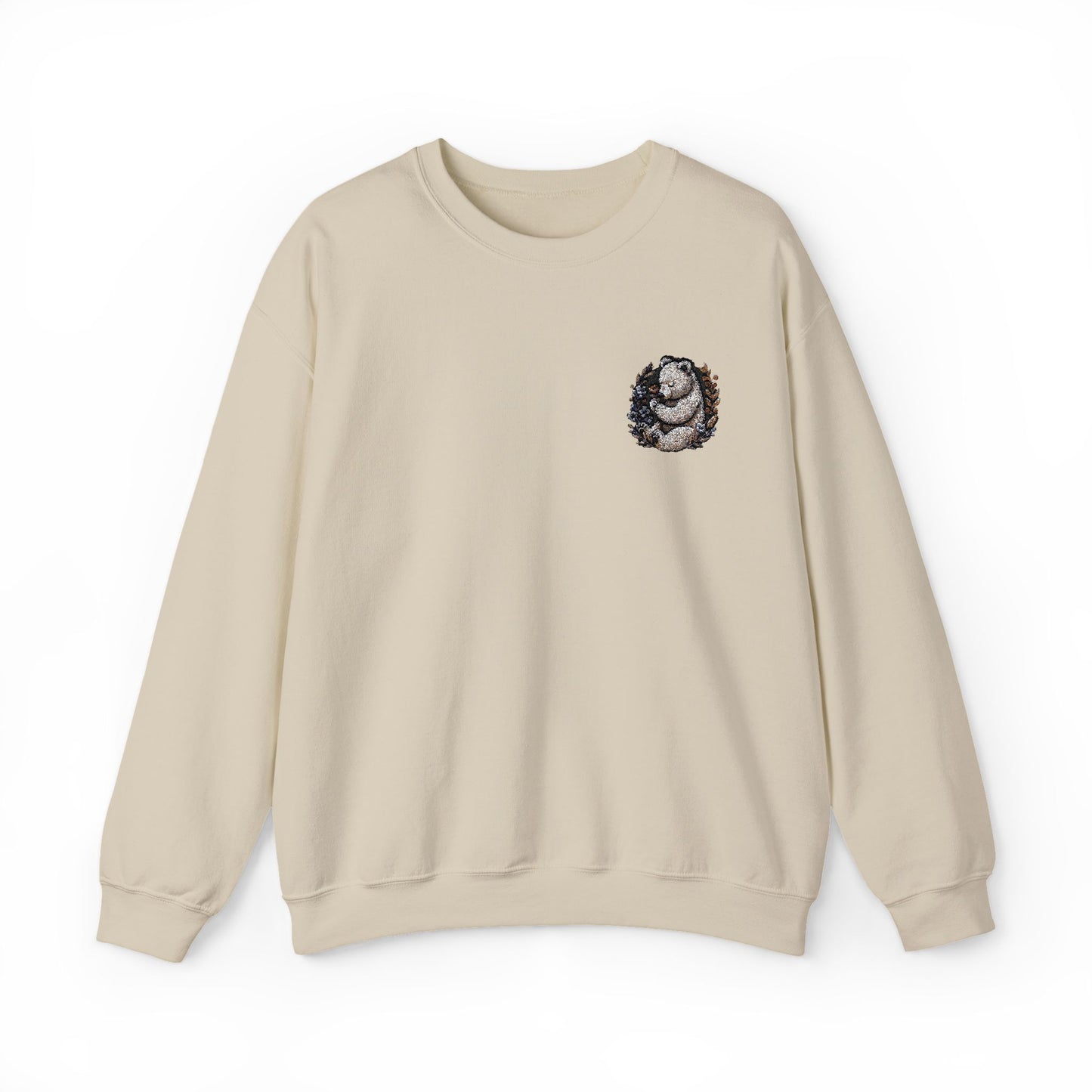 Custom Embroidered Sweatshirt Cozy Panda Crewneck Personalized Sweatshirt