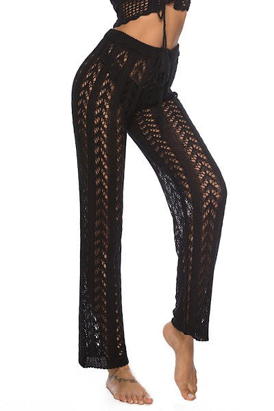 Miss Sparkling Knit Cover Up Swim Pants