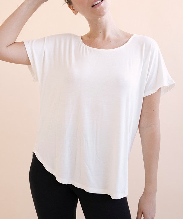 Fabina Bamboo Casual Dolman Sleeve Top