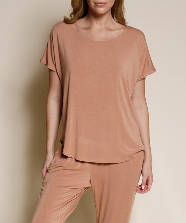 Fabina Bamboo Casual Dolman Sleeve Top