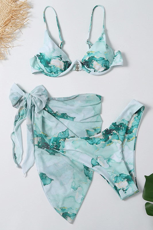 Miss Sparkling 3 Piece Bikini Set