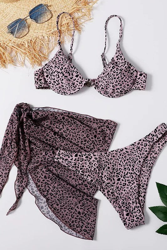 Miss Sparkling 3 Piece Bikini Set