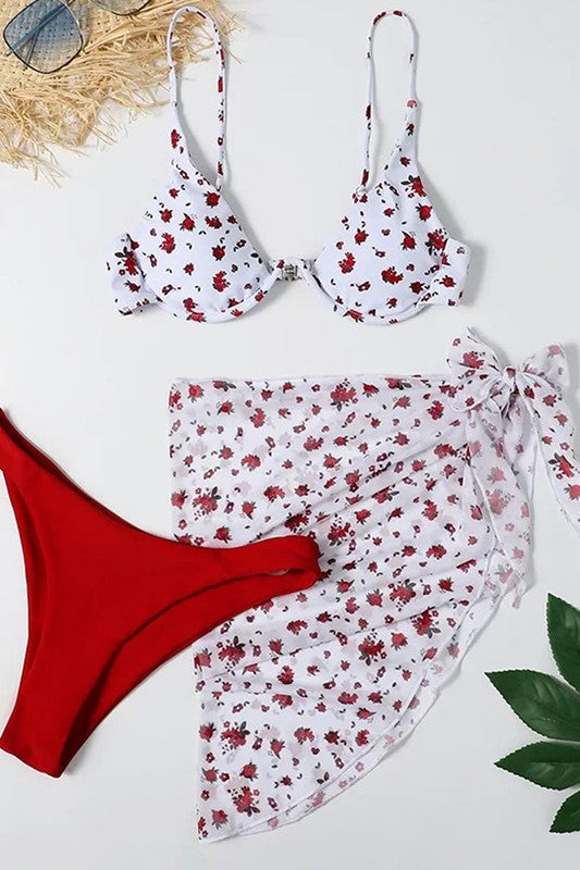 Miss Sparkling 3 Piece Bikini Set