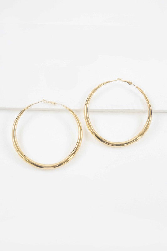 Bold Hoop Earrings | Gold