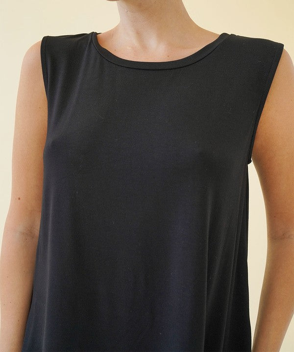 Fabina Bamboo Muscle Sleeveless Top