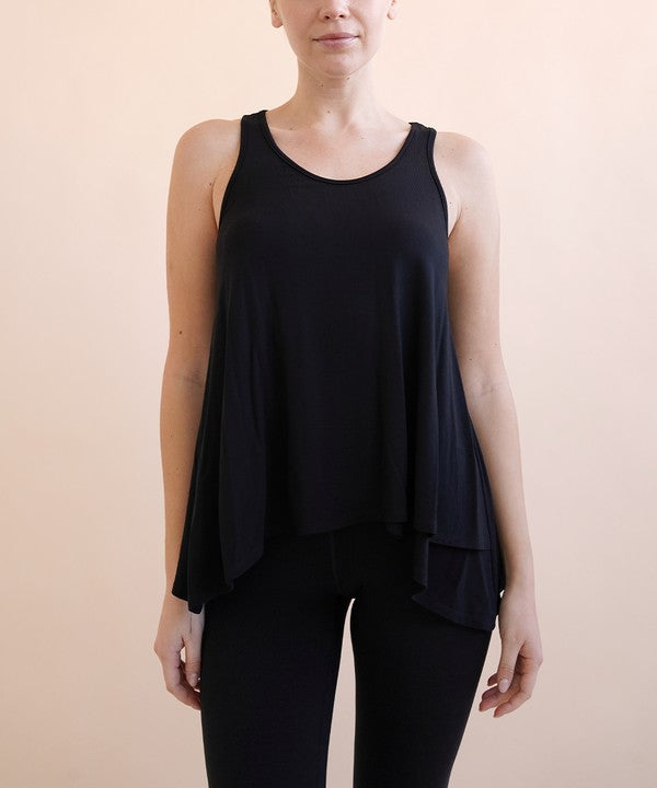 Fabina Bamboo Flared Tank Top