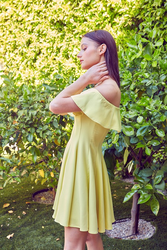 Do + Be Collection A Line Ruffle Dress