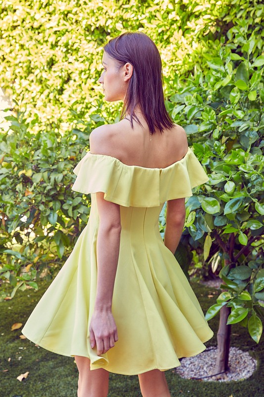 Do + Be Collection A Line Ruffle Dress