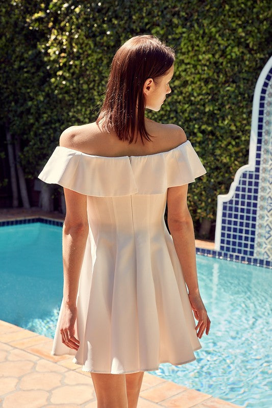 Do + Be Collection A Line Ruffle Dress