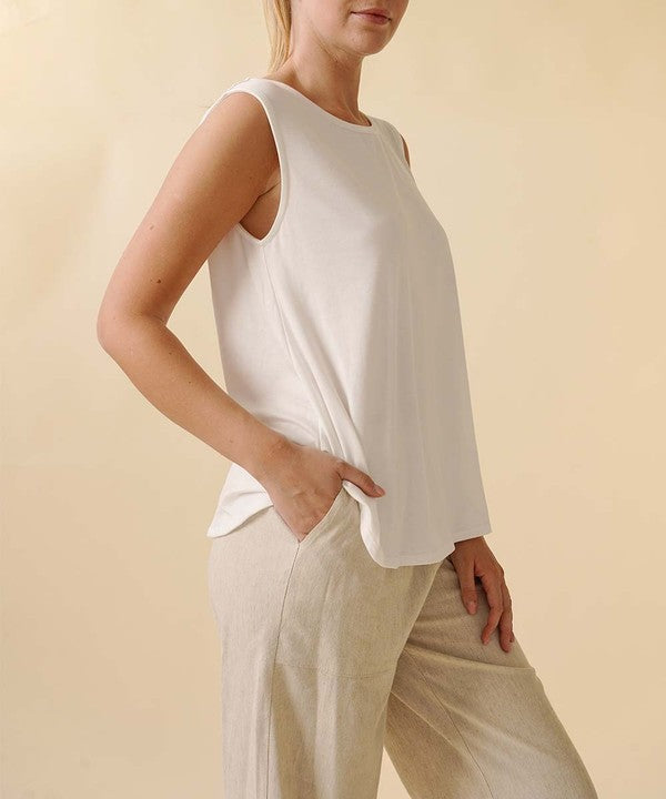 Fabina Bamboo Muscle Sleeveless Top