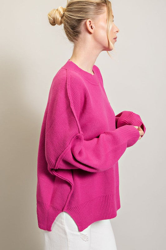 Eesome | Long Sleeve Ribbed Sweater