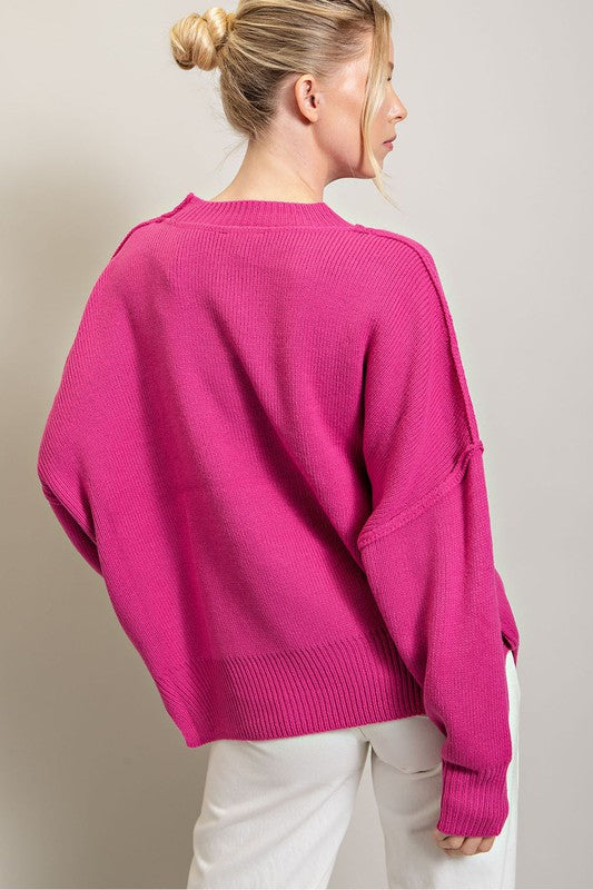Eesome | Long Sleeve Ribbed Sweater