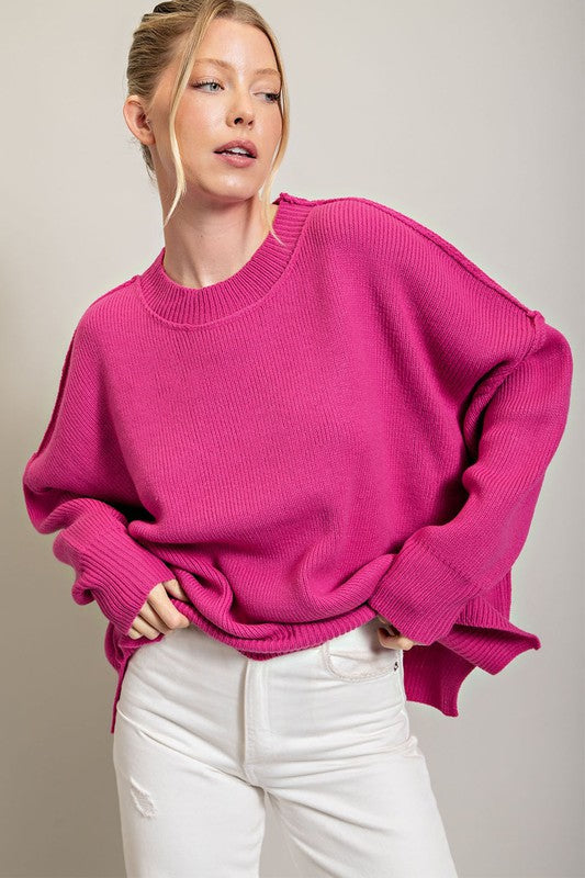 Eesome | Long Sleeve Ribbed Sweater