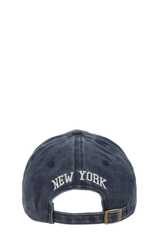 NY (New York) Embroidery Pigment Cap