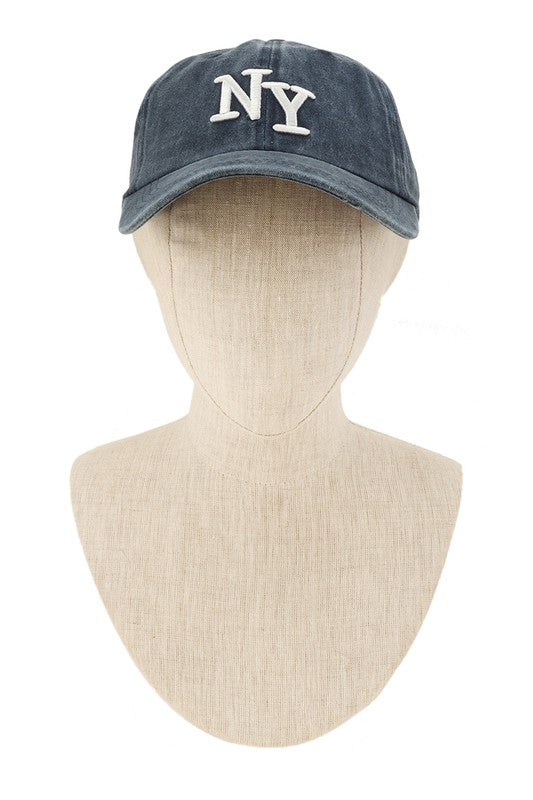 NY (New York) Embroidery Pigment Cap