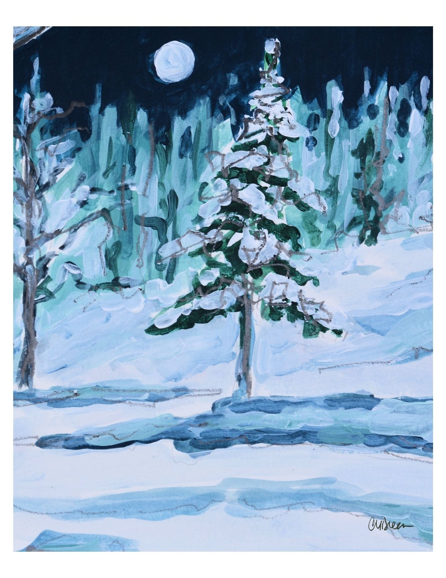 "Moonlit Stillness" Print - Wall Art Home Decor