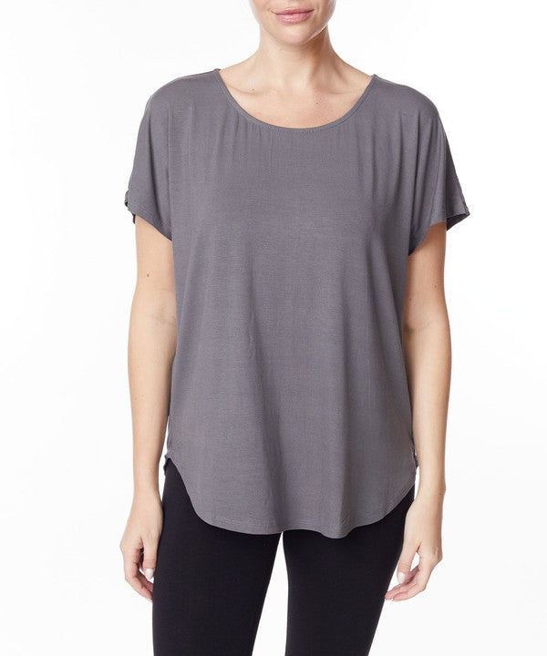 Fabina Bamboo Casual Dolman Sleeve Top