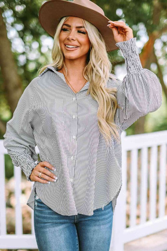 ClaudiaG Apparel Fernanda Lantern Sleeve Shirt