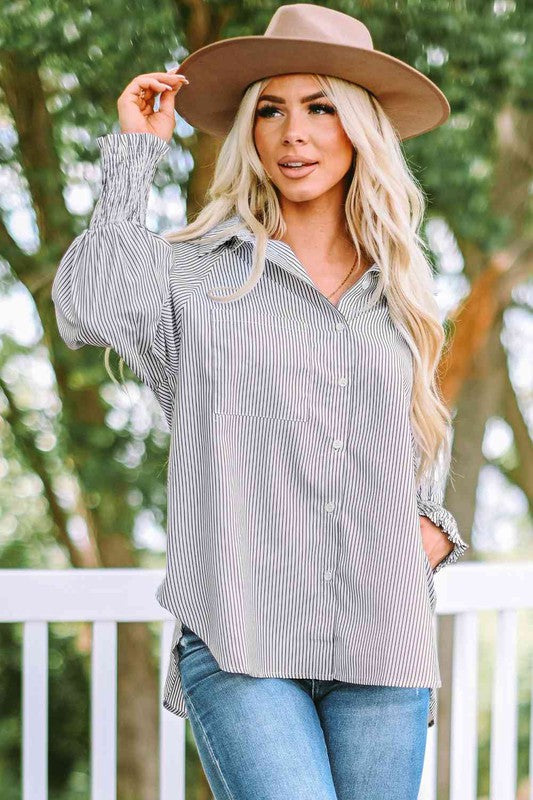 ClaudiaG Apparel Fernanda Lantern Sleeve Shirt
