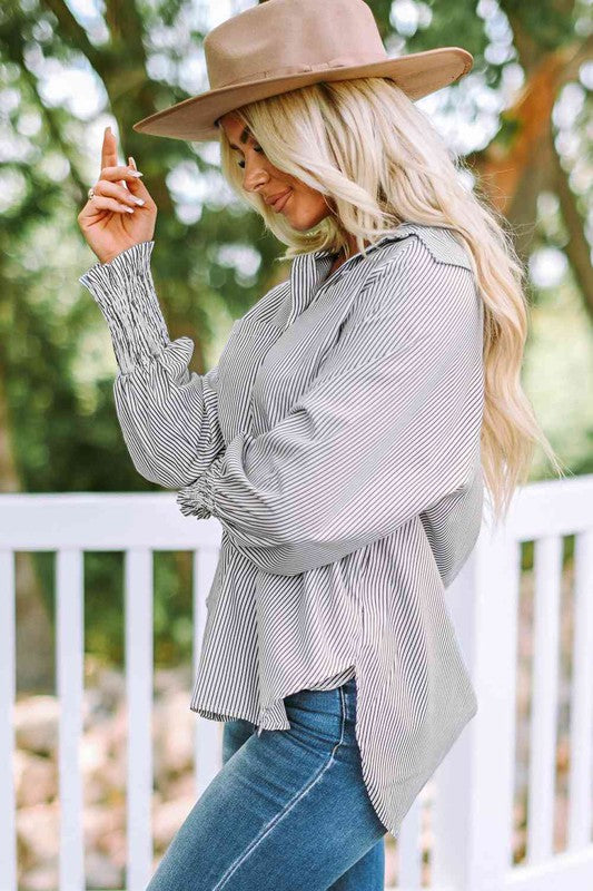 ClaudiaG Apparel Fernanda Lantern Sleeve Shirt