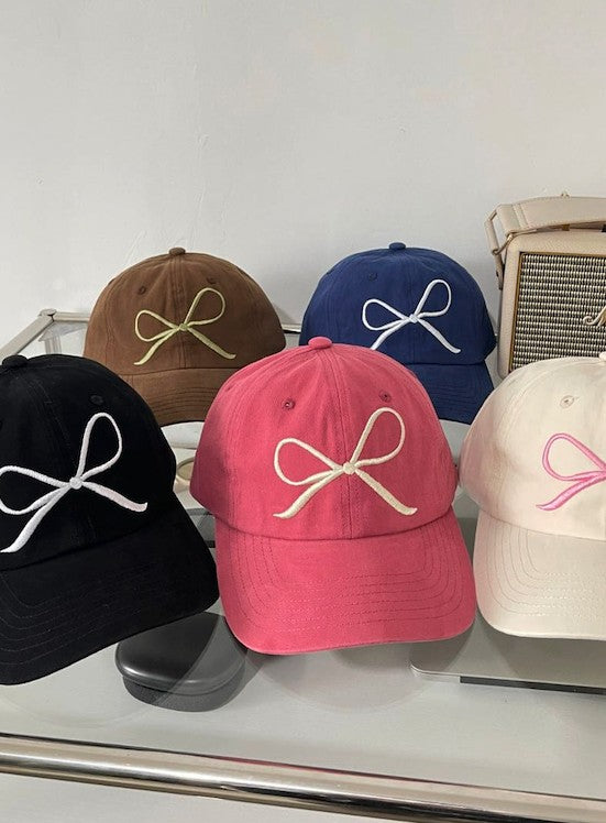 Miss Sparkling Bow Baseball Cap