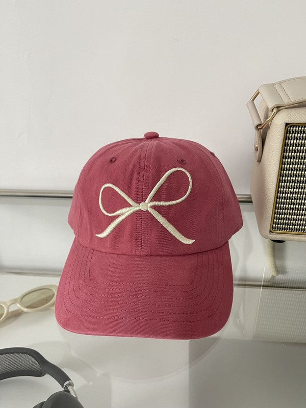 Miss Sparkling Bow Baseball Cap