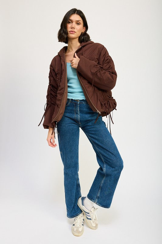 Emory Park Ruched Puff Jacket