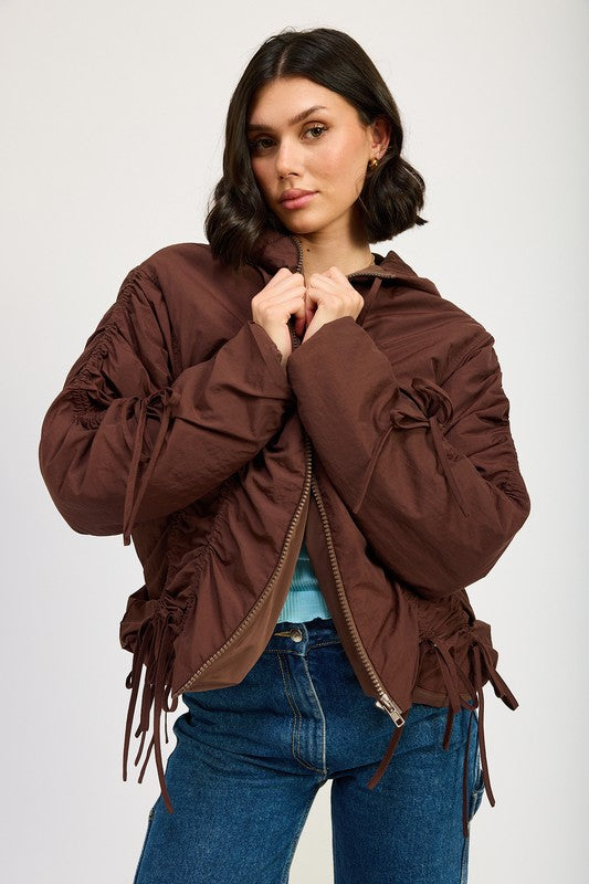 Emory Park Ruched Puff Jacket