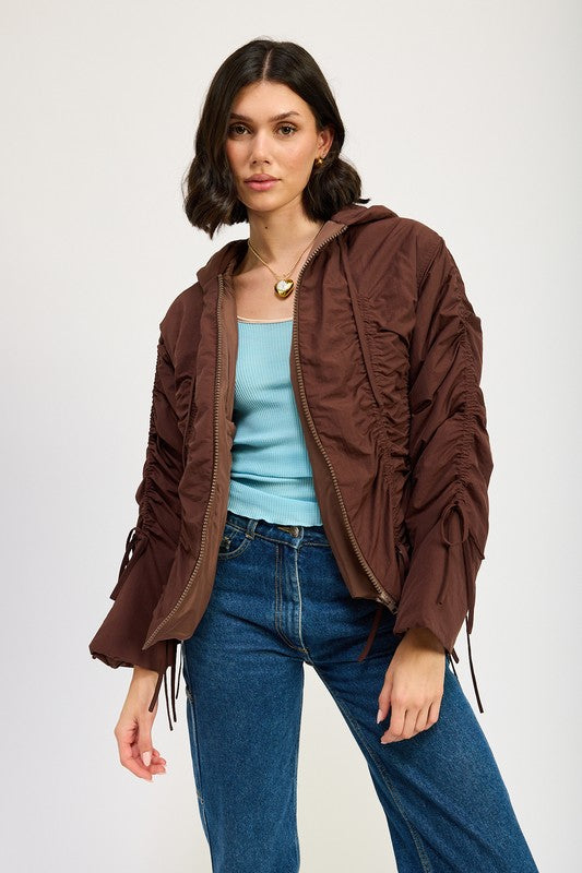 Emory Park Ruched Puff Jacket