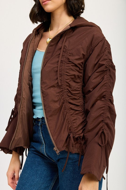 Emory Park Ruched Puff Jacket
