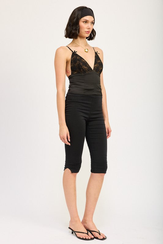 Emory Park | Mixed Media Lace Cami Top