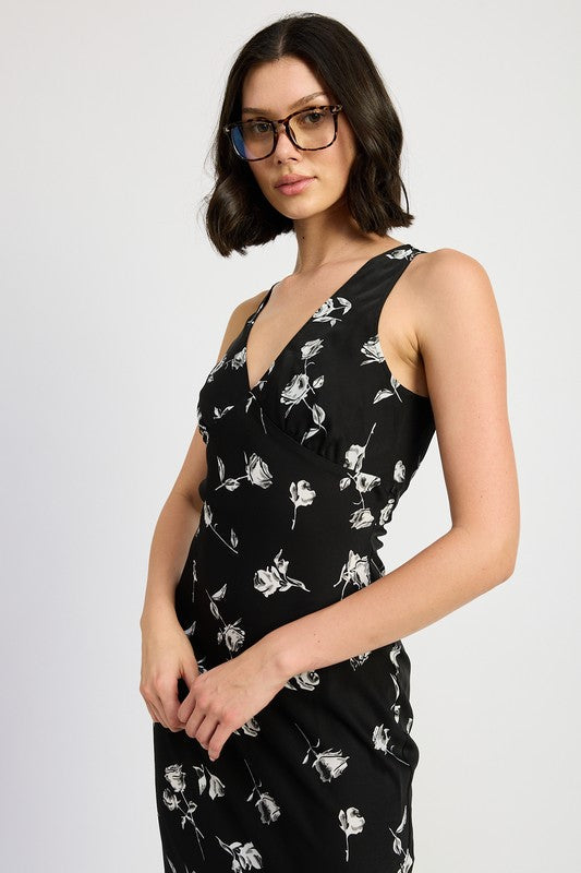 Emory Park | Floral V-neck Maxi Dress