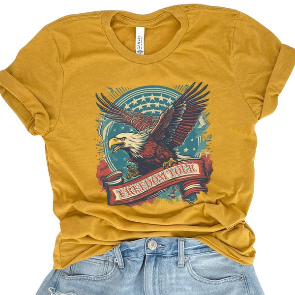 Plus Eagle Freedom Tour Vintage Style t-shirt