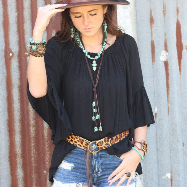 Blue Turquoise Necklace w/Turq Pendant