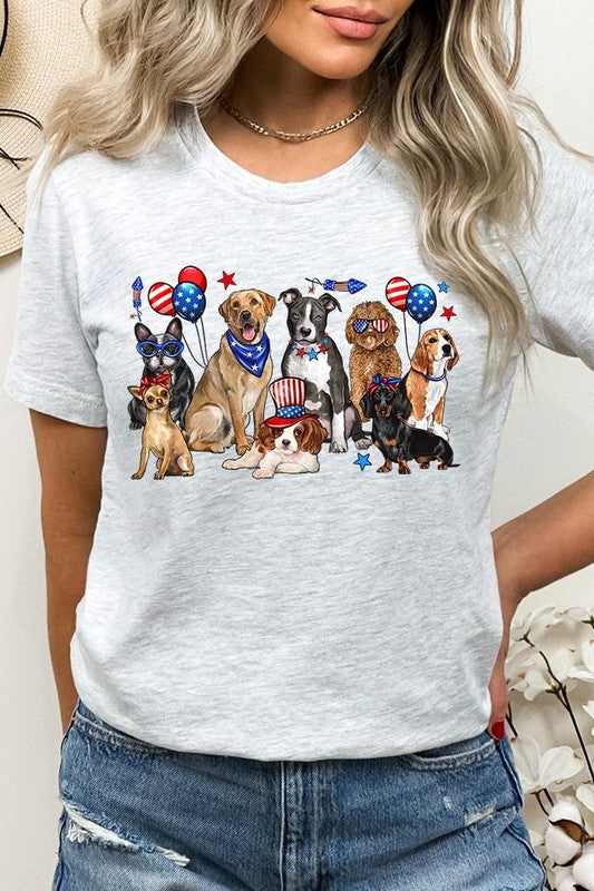4th of July Dogs Graphic Tee