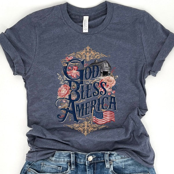 Plus - God Bless America Christian T-shirt
