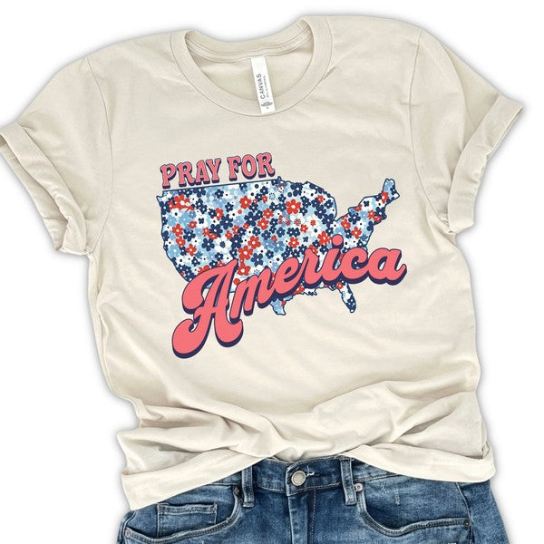Pray for America Christian T-shirt