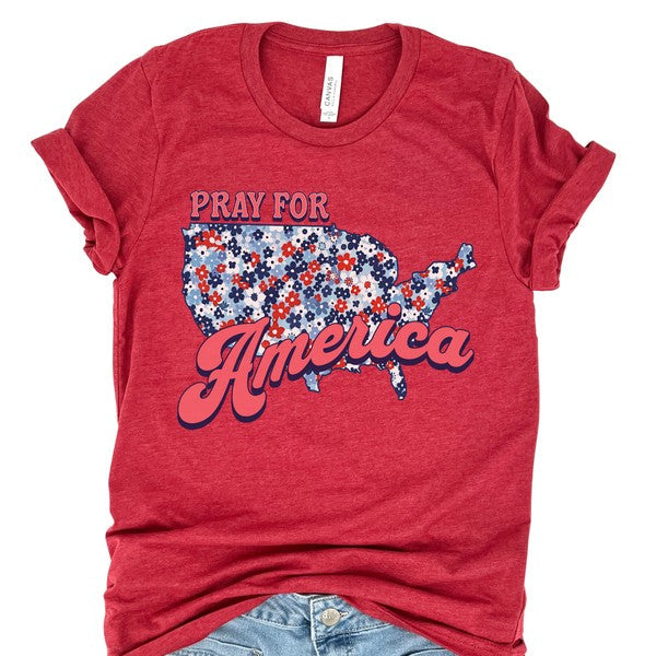 Pray for America Christian T-shirt