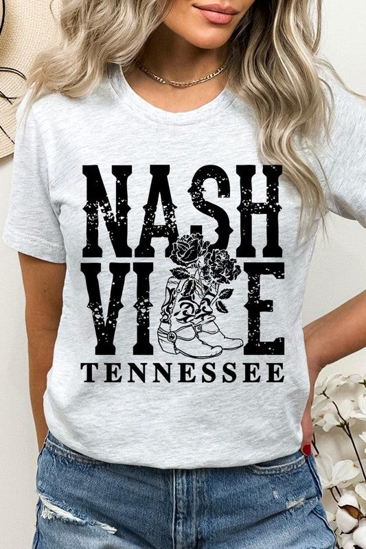 Nashville Cowgirl Boots Graphic Tee