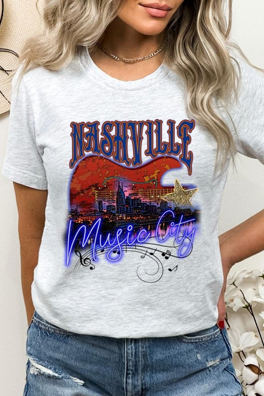 Nashville Music City Graphic Tee