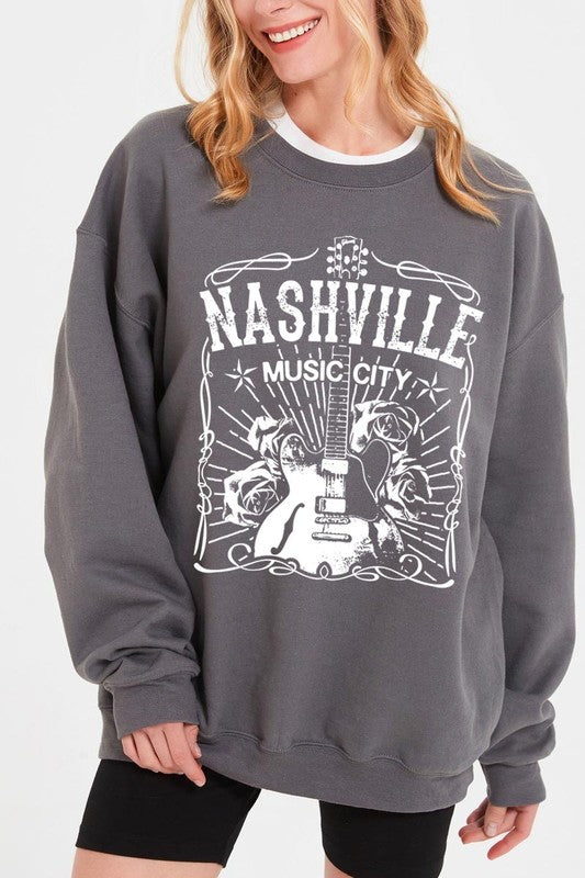 Nashville Music City Graphic Sweatshirt