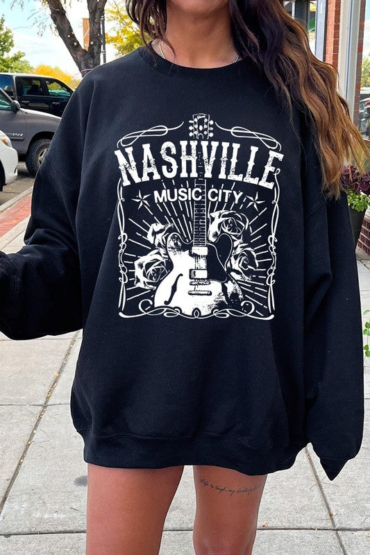 Nashville Music City Graphic Sweatshirt