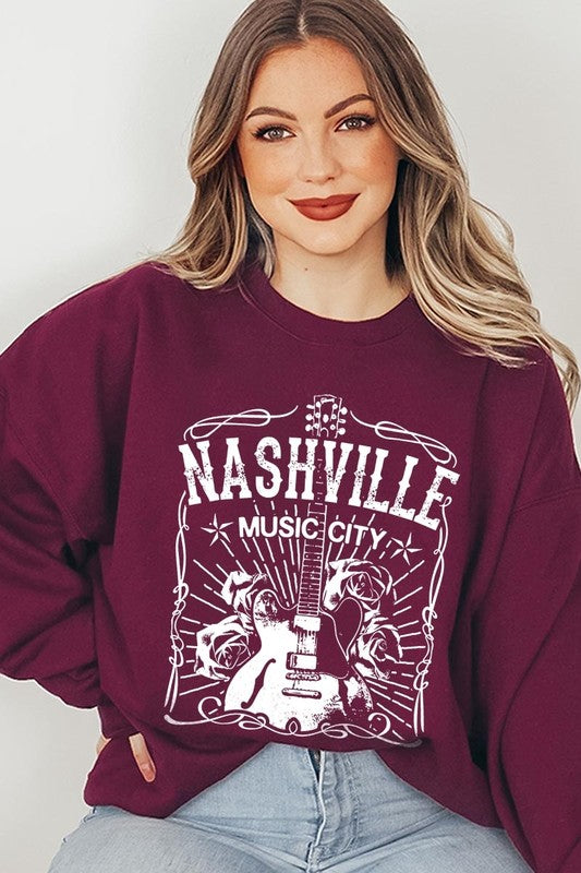 Nashville Music City Graphic Sweatshirt