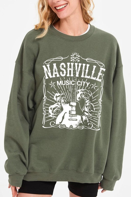 Nashville Music City Graphic Sweatshirt