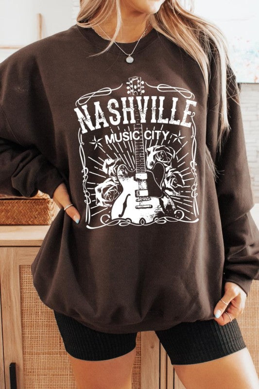 Nashville Music City Graphic Sweatshirt