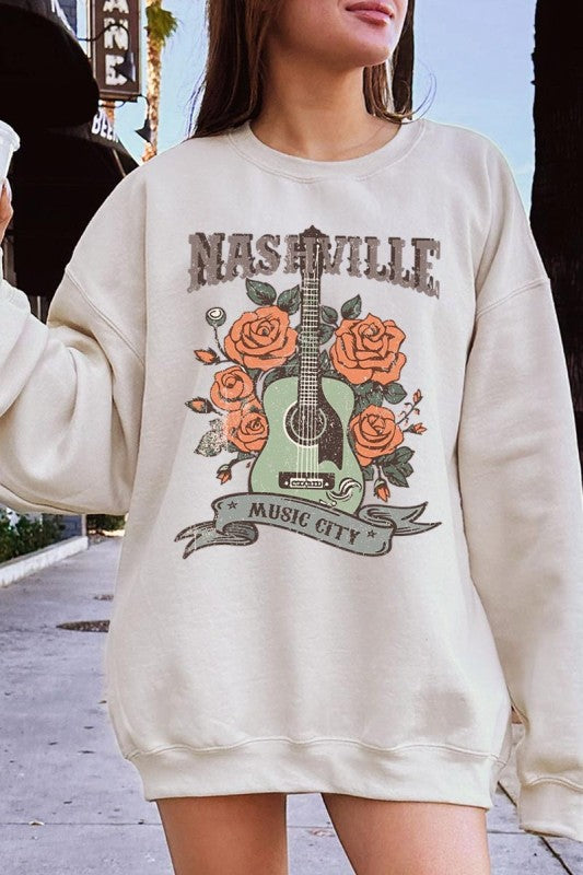 Nashville Music City Graphic Sweatshirt