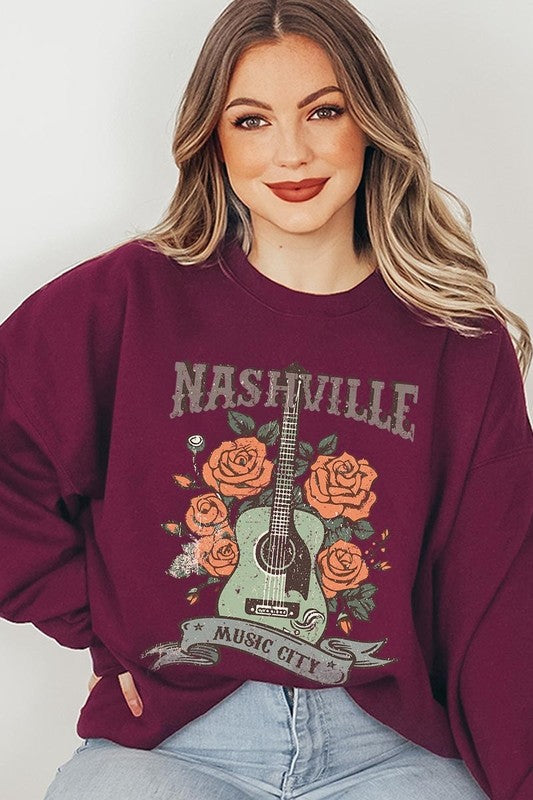 Nashville Music City Graphic Sweatshirt