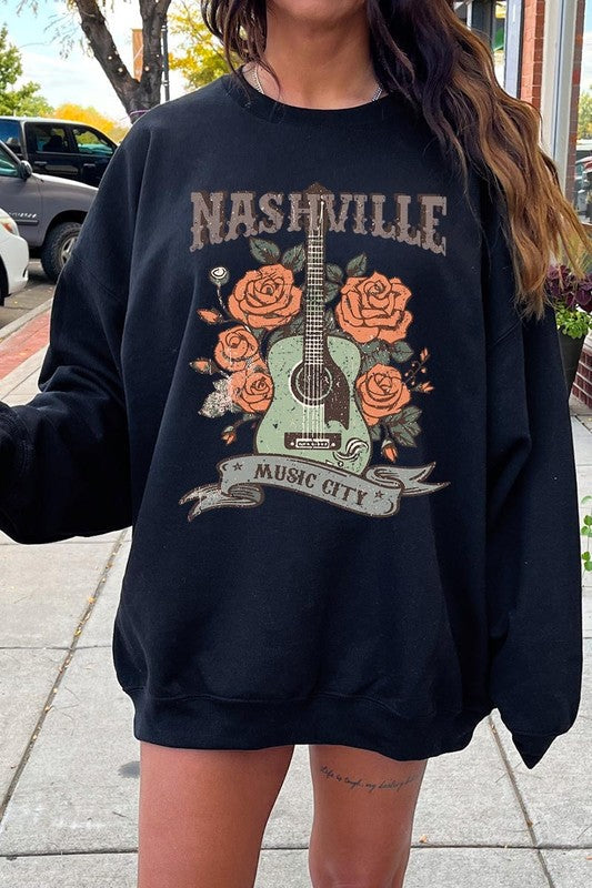 Nashville Music City Graphic Sweatshirt
